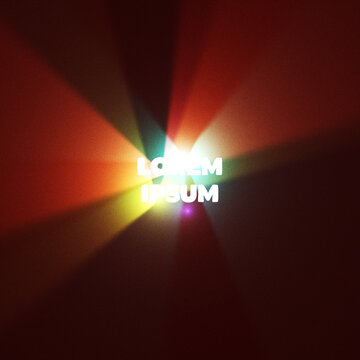 Modern Dynamic Light Streaks Text Square Title Animation