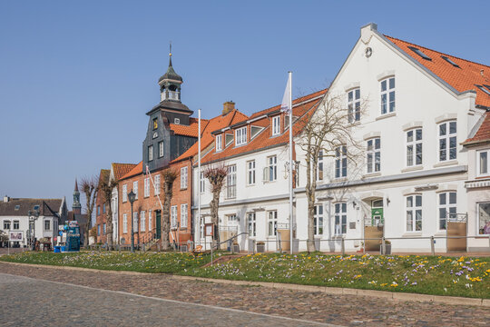 Historic Schifferhaus building in T�nning Germany on a sunny day