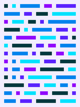 Abstract geometric pattern with colorful horizontal rectangles