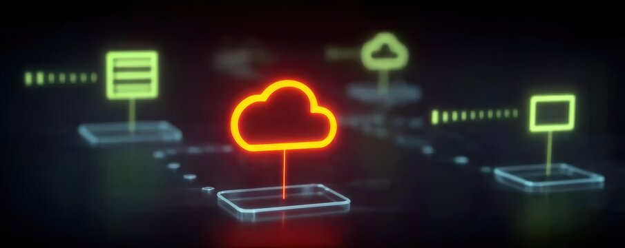 Explore a cloud computing network where a scalable infrastructure meets total integration for a sustainable digital solution.