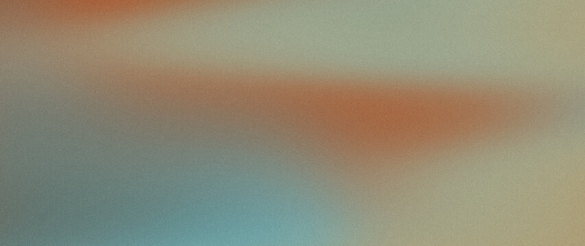 Grainy fluid background in teal, brown, and muted orange with fine noise texture for retro panoramic web banner.