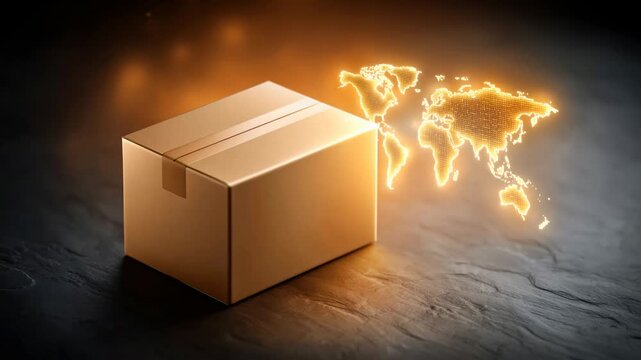 Cardboard Box Parcel Delivery for Online Shopping, Global Shipping and E Commerce Logistics