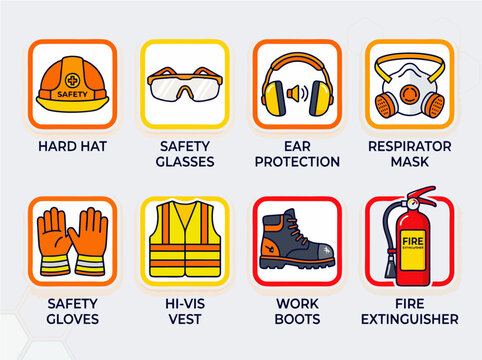 Workers wear safety gear including hard hats and gloves on site.