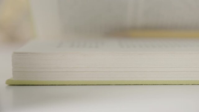 Closing a book with bookmark