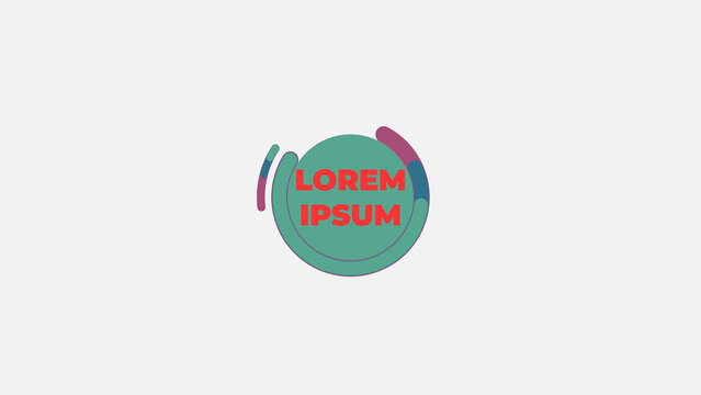 Minimal Looping Circles Motion Wide Title Animation	