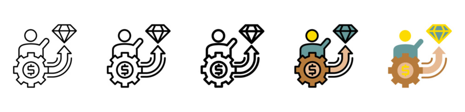 Prestige Icon Collection With Different Styles And Colors