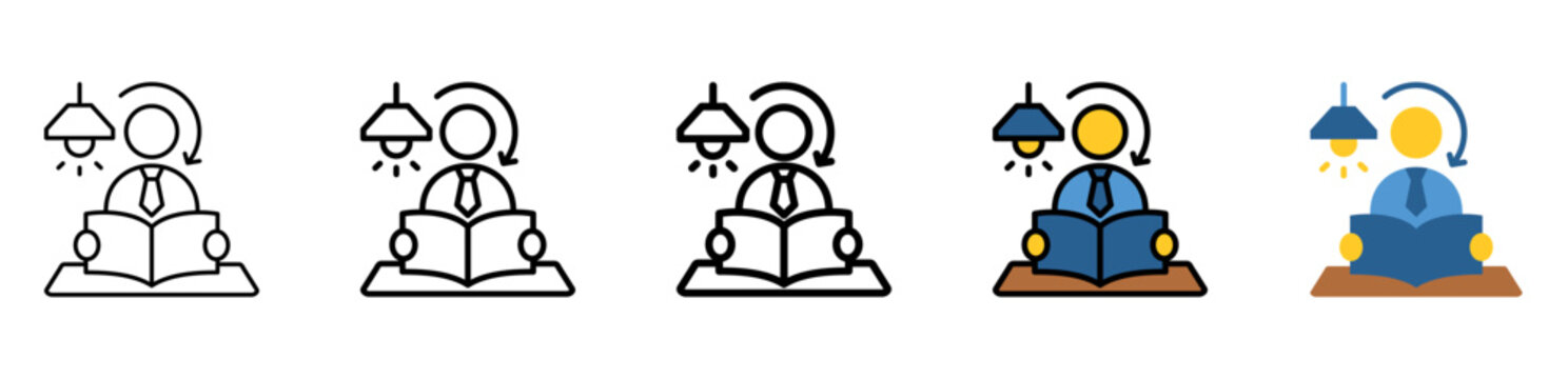 Learn Icon Collection With Different Styles And Colors