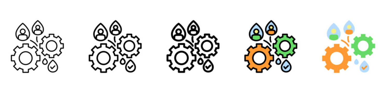 Refine Icon Collection With Different Styles And Colors