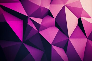 Abstract Purple Geometric Pattern Background with Striking Triangle Facades for Graphic Design Use