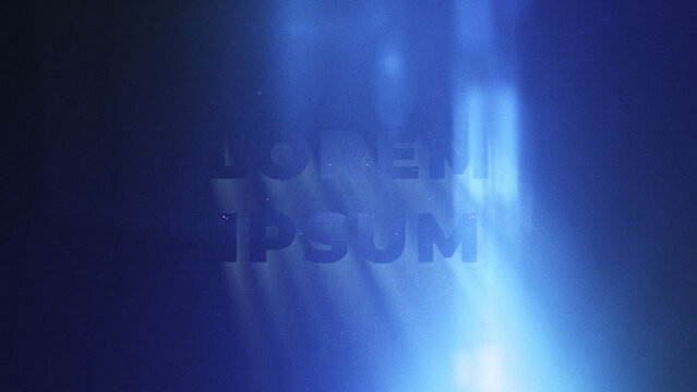 Cinematic Light Flare Text Wide Title Animation