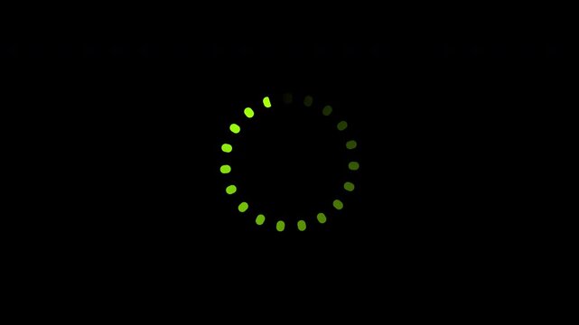 Loading circle icon animation . Seamless looping. Video animated background.