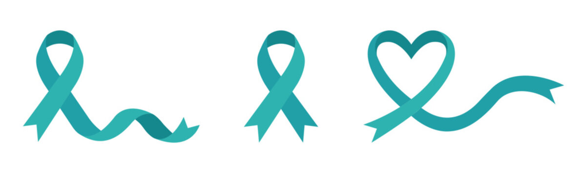OCD Awareness Ribbon Vector Illustration Set