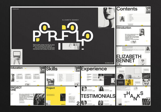 Portfolio Presentation Design Template for Designers, Freelancers & Agencies
