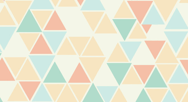 Colorful Triangle Geometric Pattern Design.