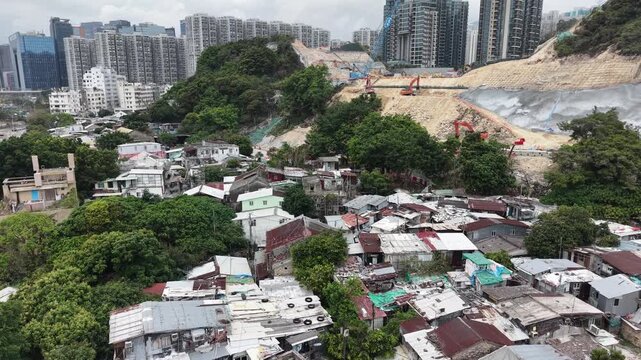 HONG KONG, CHINA, Curved waterfront park paths at Cha Kwo Ling March 28 2026