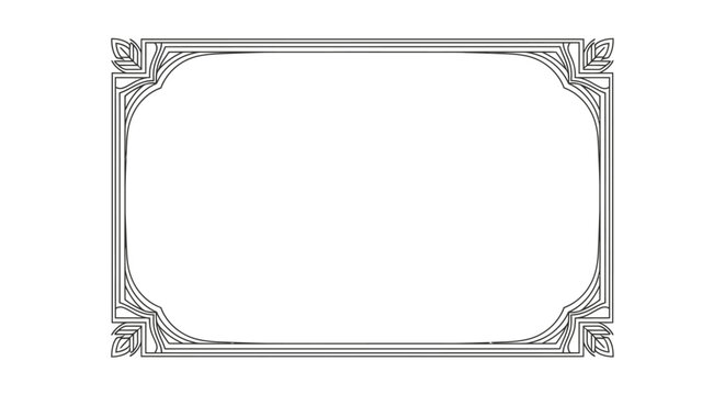 Ornate Metal Picture Frame Border.
