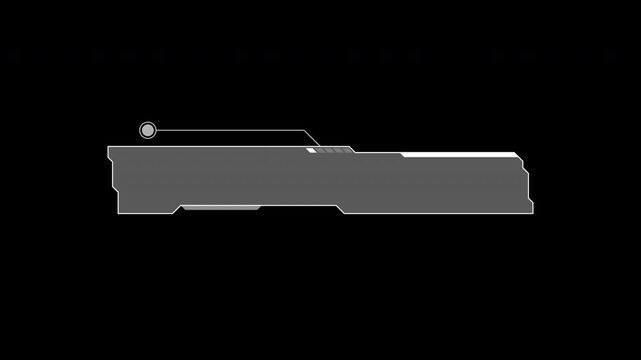 Futuristic HUD panel text box overlay alpha channel