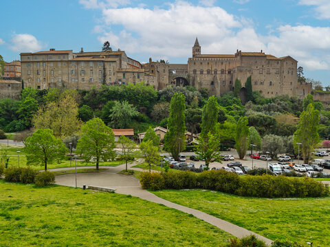 Viterbo, Italy - called "The City of Popes", Viterbo is one of the most beautiful cities of Central Italy. Here in particular a glimpse of the medieval Old Town

