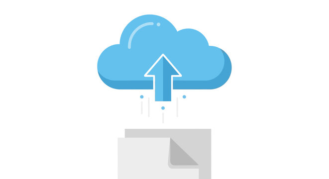 Cloud Storage Data Upload Concept.