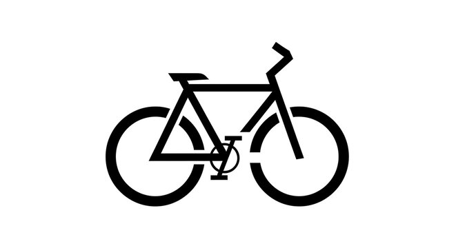Black and white of a classic bicycle bike two-wheeler vintage