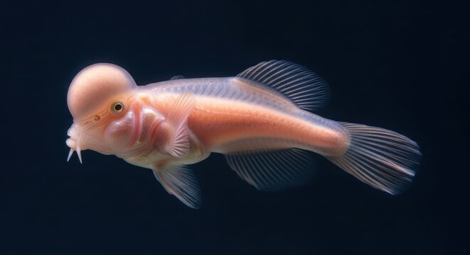 The Hadal Snailfish of the Deep Ocean, Swimming Through Dark Waters