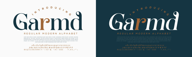 Garmd logo with ornamental elements typography ornament © Shahabul