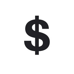 Obraz premium Dollar Sign Icon – Currency Symbol for Finance, Money, and Payment Concepts