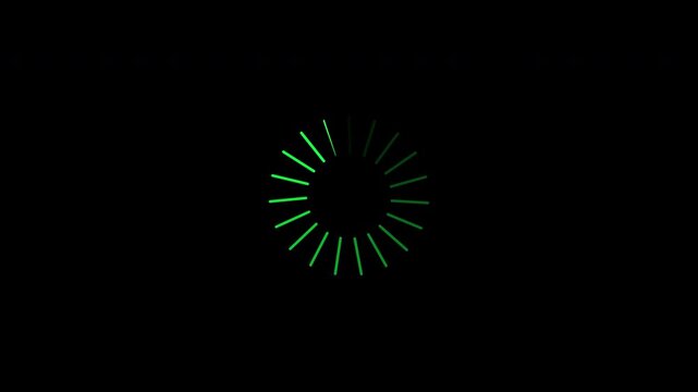 4K Animation - loading circle icon on alpha chanel. Circle on center place for your logo and text. Motion graphic and animation background.