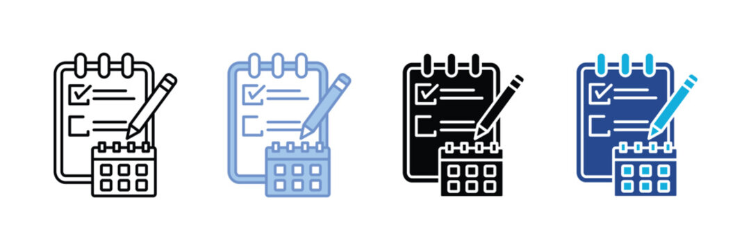 Task Planner Icon Set Multiple Style Collection