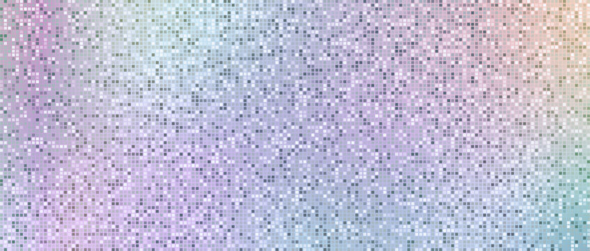 Retro silver sequin disco ball background with sparkling square tile pattern, shiny mirror texture and club vibe.