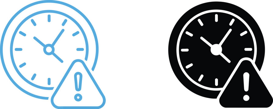 Limited Time icon set, time-sensitive offer symbols collection, countdown clock and deadline warning icons, flash sale and promotion urgency labels, business marketing vector
