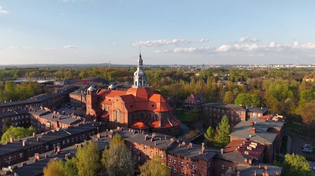 Osiedle Nikiszowiec- Kości&oacute;ł św. Anny- Katowice, Polska