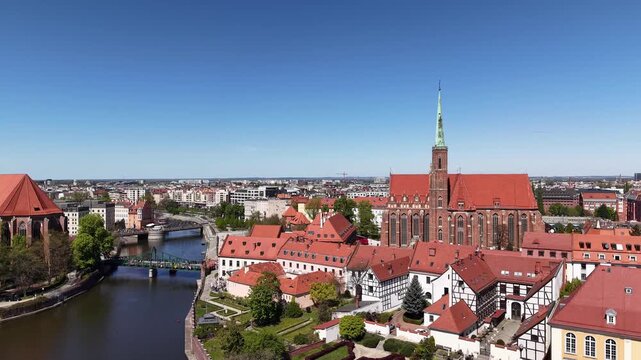 Ostrow Tumski in Wrocław, Poland