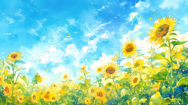 ひまわり畑、青空 Images – Browse 12,835 Stock Photos, Vectors, and