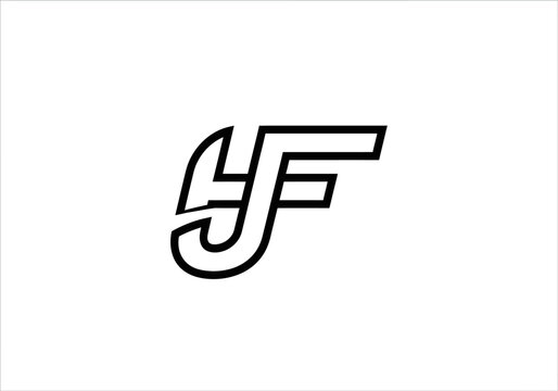 Minimalist YF monogram logo with interconnected letters