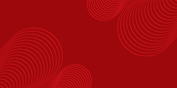 Red abstract background with glowing geometric lines. Modern shiny red gradient diagonal rounded lines  light good nice
