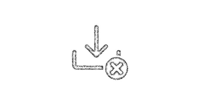 Sketch download error icon animation - smooth progressive reveal