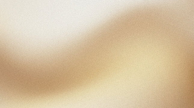 Grainy gold gradient background, abstract beige sand texture with soft waves, elegant warm metallic blur for luxury branding and web design