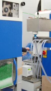 Chemidtry industry - plastic granules on extruder for making plastics on extrusion manufactory