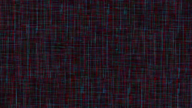 computer screen having chromatic glitch effect, error bug old technology retro crt tv, bad television signals