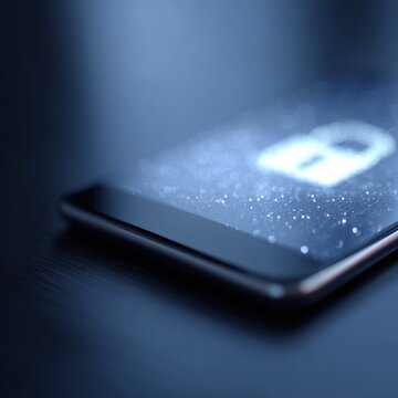 smartphone displaying secure encrypted messaging concept
