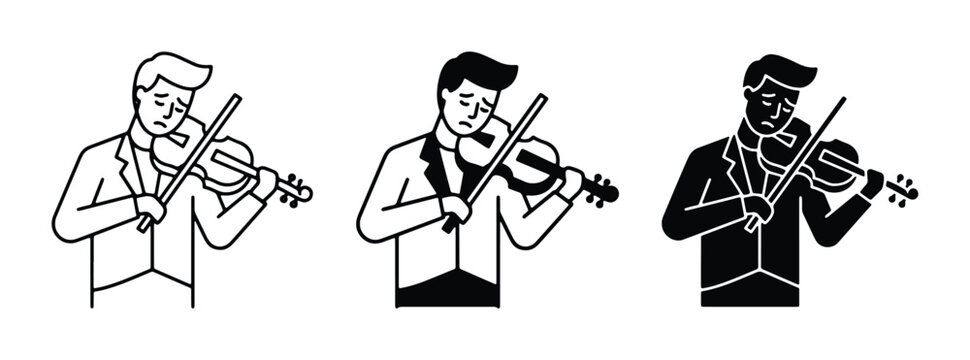 string quartet vector illustration for music apps and websites