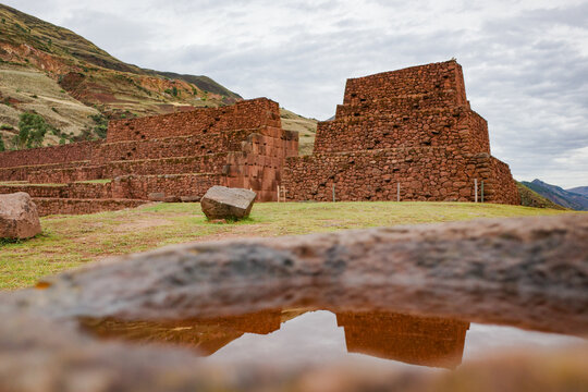 Cusco, Peru - 26 Nov 2025: La Portada de Rumicolca archaeological site, Cusco