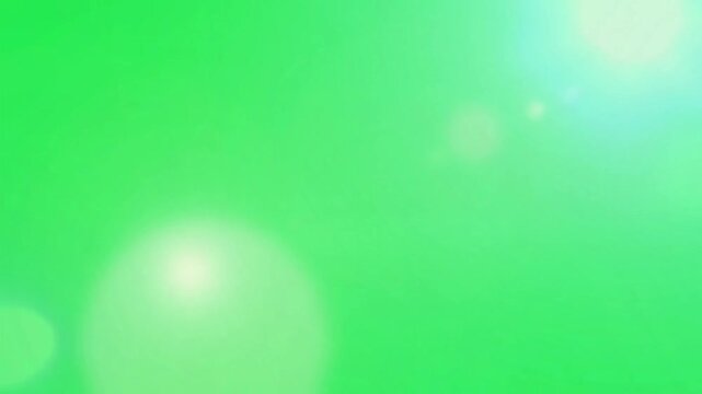 Electric green background with dynamic white lightning bolts and lens flares motion graphics element