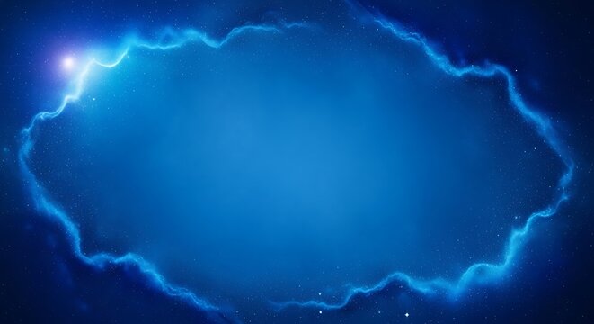 Electric blue lightning energy burst.