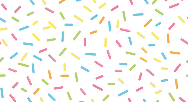 Colorful sprinkle pattern festive confetti decorative background playful design vibrant abstract artwork celebration texture flat vector illustration