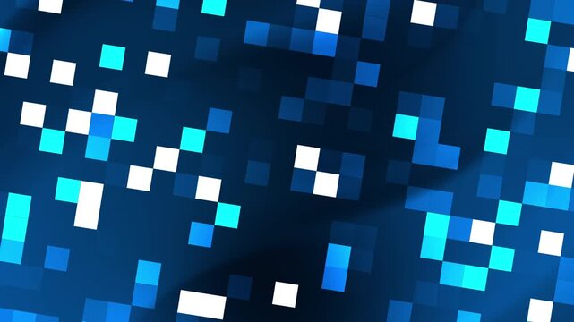 Digital glowing dark blue gradient background white pixel pattern ideal for tech websites, backgrounds, digital designs, posters, and futuristicthemed projects.