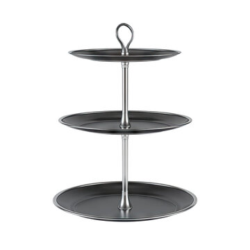 Three-Tiered Metal Serving Stand