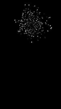 Burst of silver particles in a dark void symbolizing a central idea or technological breakthrough for innovative business presentations