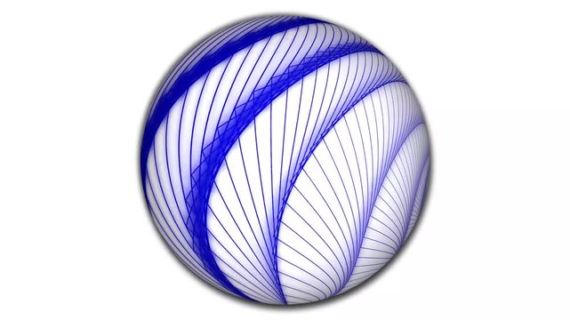 Modern violet technology sphere. Digital wire frame globe animation.